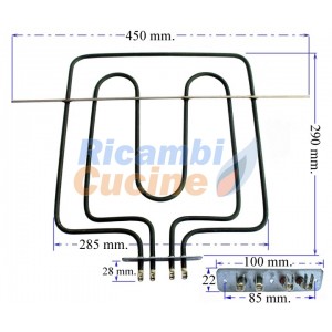 resistenza forno doppia tipo star - ariston - merloni